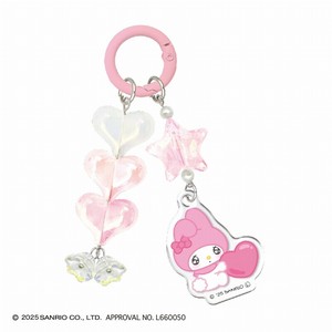 ■2025AW　先行予約■　サンリオキャラクターズ　ぷくっとビーズキーホルダー　マイメロディ
