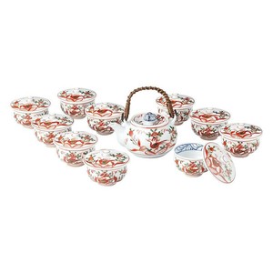 波佐見焼 古伊万里写し絵(手描) 10客番茶器揃 007-411M 5660-015