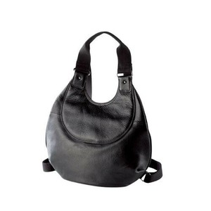 良品工房 日本製牛革リュック(ブラック) M19-155 5569-023