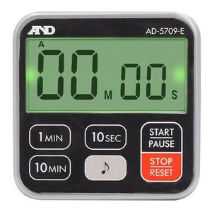 A&D 100分タイマー 厨房タイマー 防水仕様 IPX7 AD5709-E