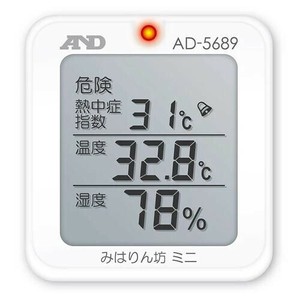 A&D 携帯型熱中症指数モニター みはりん坊ミニ AD5689