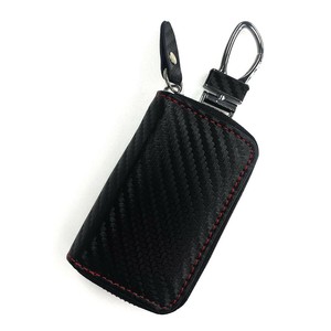 AWESOME(オーサム)　スマートキーケース　カーボン調 レッドステッチ ASK-CB01R