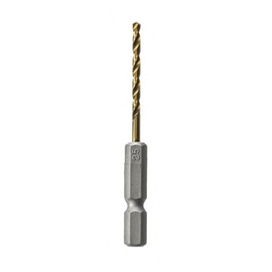 高芝ギムネ製作所 FIRST チタンコート六角軸鉄鋼用ドリル 2.5mm 1本入 No.2306-2.5