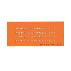 バンコ テンプレート  L-細字　B 10062