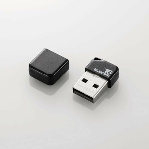USBメモリ/USB2.0/小型/キャップ付/16GB/ブラック MF-SU2B16GBK