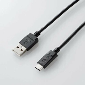スマートフォン用USBケーブル/USB2.0(A-C)/やわらか/1.2m/ブラック MPA-ACY12BK