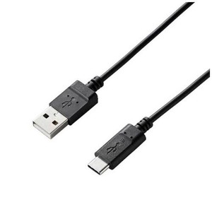 スマートフォン用USBケーブル/USB2.0(A-C)/やわらか/0.3m/ブラック MPA-ACY03BK