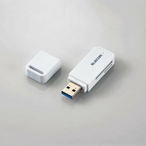 メモリリーダライタ/USB3.0対応/直挿し/SD系専用/ホワイト MR3-D011WH