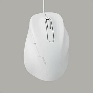 マウス/EX-G/2023年モデル/右手専用/XLサイズ/有線/5ボタン/抗菌仕様/静音設計/ホワイト M-XGXL30UBSKWH