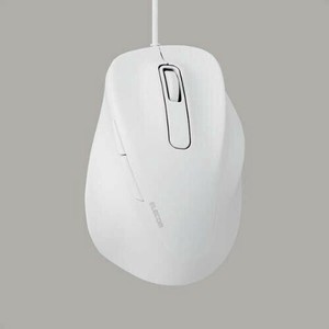 マウス/EX-G/2023年モデル/右手専用/Mサイズ/有線/5ボタン/抗菌仕様/静音設計/ホワイト M-XGM30UBSKWH