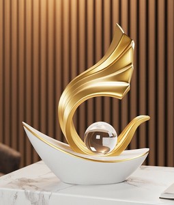 芸術 インテリア雑貨  抽象 置物   樹脂   WCMA849