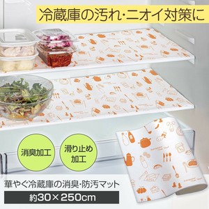 華やぐ冷蔵庫の消臭・防汚マット