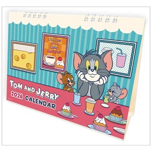 【取寄品】卓上 トムとジェリー 卓上カレンダー2026年