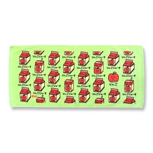 （取り寄せ品）TOWEL りんごじゅーすさん　おえかきさん フェイスタオル   オクタニ