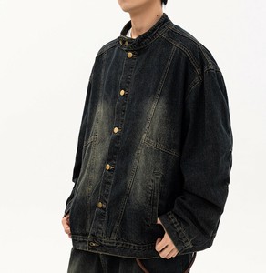 アウター 長袖 デニム 無地 秋 快適 メンズ ファッション   DYLA1195