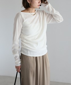 T-shirt Off-The-Shoulder Velour