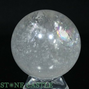 ☆一点物☆【置き石】丸玉 レインボー水晶 約49mm No.50 【天然石 パワーストーン】