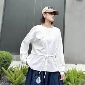 u29540トップス レディース シャツ Tシャツ プルオーバー 無地 3色 長袖 韓国風 2025秋新作