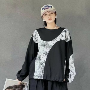 u29545トップス レディース シャツ Tシャツ プルオーバー カジュアル 2色 長袖 レトロ 2025秋新作