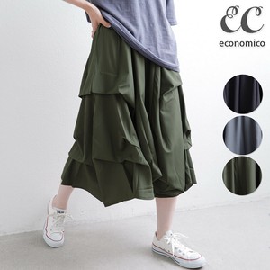 【再入荷】　フリルワイドパンツ　2025人気　Economico