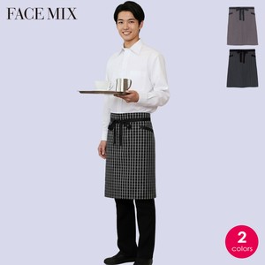 チェック柄ロングエプロン＜男女兼用＞FK7123