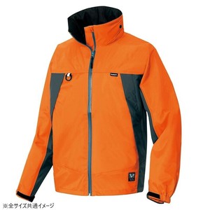 アイトス 全天候型ジャケット オレンジ×チャコール 4L 56301