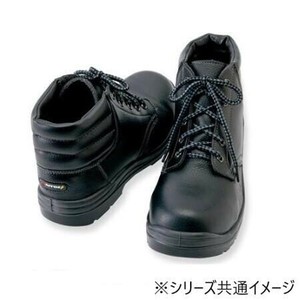 アイトス 59813  セーフティシューズ(ウレタンミドル靴ヒモ)(男女兼用)  ブラック  25cm