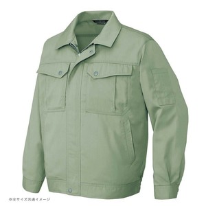 アイトス 長袖サマーブルゾン(男女兼用) アースグリーン 6L 5660