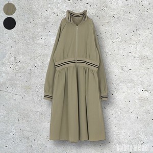 【2025新作】撥水加工異素材切替スタンドカラーフレアストレッチコート レディース ミセス 婦人服 44-0193
