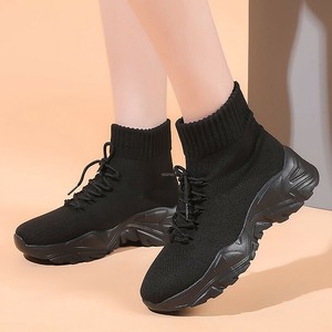 【NEW　予約販売】韓国柔らかソックス　ハイカットスニーカー
