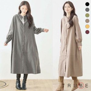 【2025新作】【M〜L】バンドカラーシャツワンピース(N83-222)（5号店）FM5