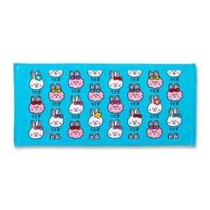 （取り寄せ品）TOWEL うさぎさん　おえかきさん フェイスタオル   オクタニ