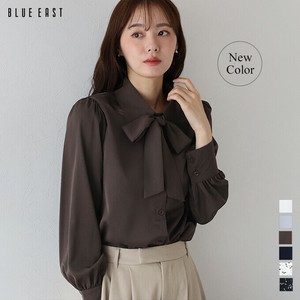 再入荷【ボウタイリボンブラウス】長袖　トップス　シャツ