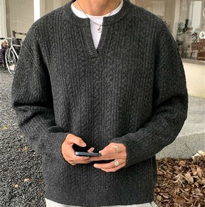 P23503 セーター ニット 2025新作 通勤 カジュアル シンプル メンズ 長袖 ジャケット 厚手