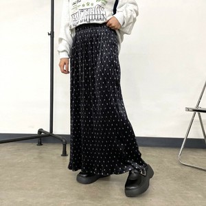 Skirt Narrow Skirt Long Skirt I-Line Skirt Velour Polka Dot [2025 NEW]