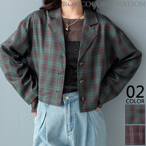 Jacket Check Pattern Short Jacket [2025 NEW]