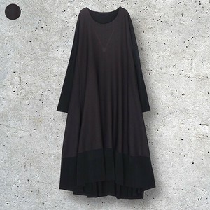 2025年新商品 束腰外衣 百褶/褶裥 切换 女士 A字 长衫