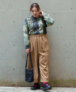 【2025秋冬新作】ウエストゴムワイドパンツ ボトムス 前ポケット付き レディース 大きいサイズ