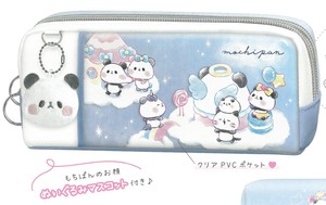 【2025年秋冬新作】【新学期】【もちもちぱんだ】ツインファスナーペンケース　もちぱんタウン　228191