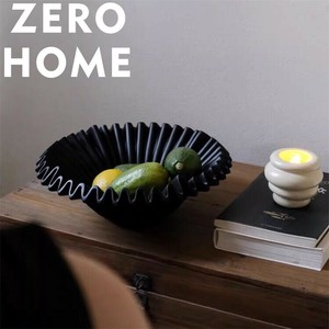 フルーツと小物の器 陶器製 アンティーク調ウェーブ模様