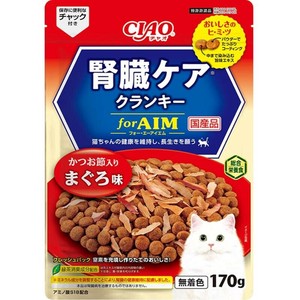 ［いなばペットフード］CIAO 腎臓ケアクランキー かつお節入り まぐろ味 170g