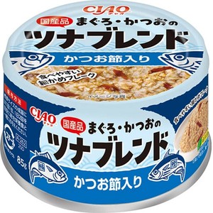 ［いなばペットフード］CIAO まぐろ・かつおのツナブレンド かつお節入り 85g