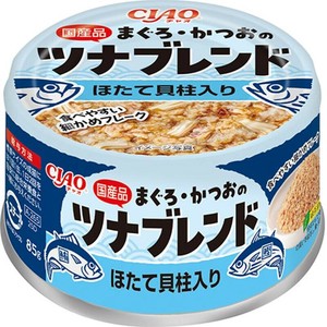 ［いなばペットフード］CIAO まぐろ・かつおのツナブレンド ほたて貝柱入り 85g