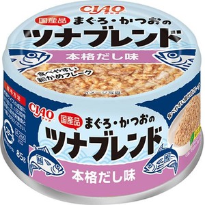 ［いなばペットフード］CIAO まぐろ・かつおのツナブレンド 本格だし味 85g