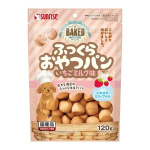 ［マルカン サンライズ］BAKED ふっくらおやつパン いちごミルク味 120g