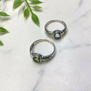 Silver-Based Ring Natural Stone Bijoux Rings