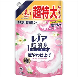 レノア超消臭1WEEK極やわ仕上げふんわりブロッサムの香りつめかえ用超特大サイズ