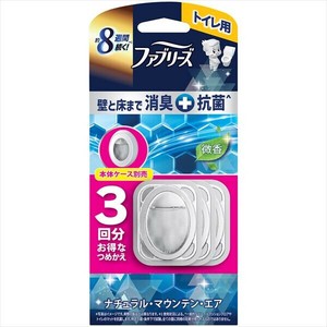 ファブリーズトイレ用消臭剤プレミアムシリーズ＋抗菌ナチュラルマウンテンエアつめかえ　3回分