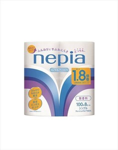 ネピア　トイレットロール　1．8倍巻　シングル 【トイレットペーパー】