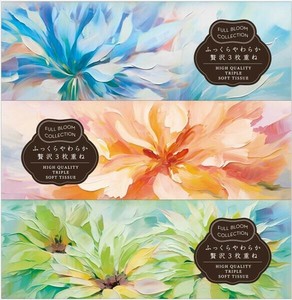 FULL　BLOOM　COLLECTIONぜい沢3枚重ねティシュ 【ティッシュ】